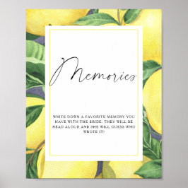 Poster Citros - memórias com a noiva