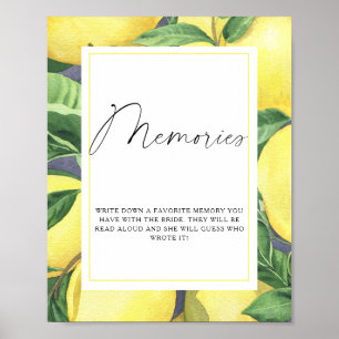 Poster Citros - memórias com a noiva