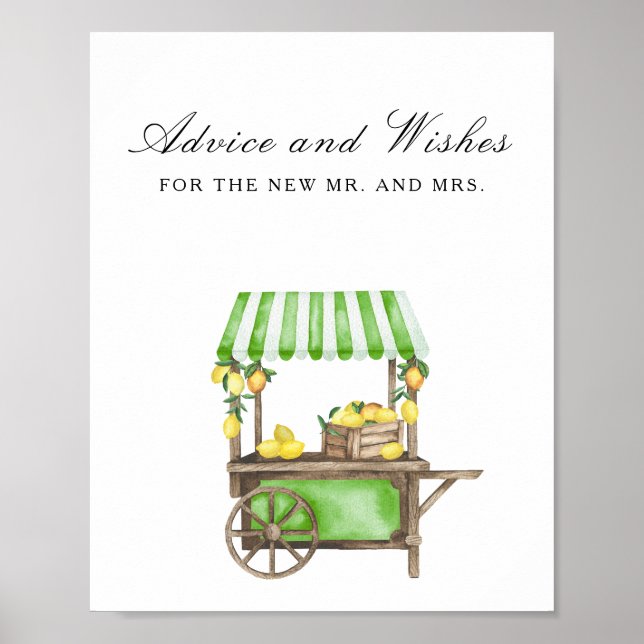 Poster Citrus - Conselho e Desejos para Recém-Casados Pos (Frente)