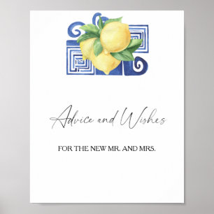 Poster Citrus - Conselhos e Desejos para Recém-Casados
