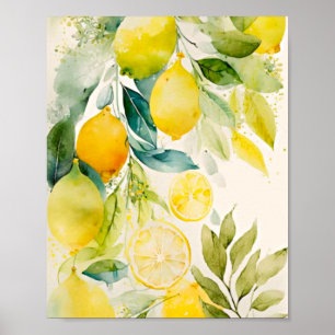Poster Citrus greenery
