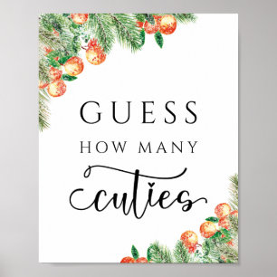 Poster Citrus Laranja Adivinha Quantas Cuecas