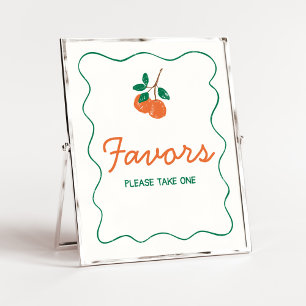 Poster Citrus Little Cutie Modern Chás de fraldas Favorit