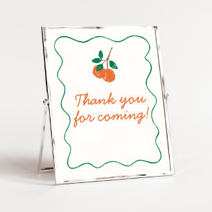 Poster Citrus Little Cutie Modern Obrigado por vir