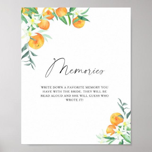Poster Citrus - memórias com a noiva (Frente)