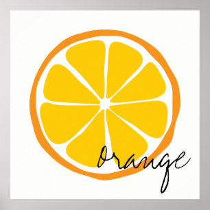 Poster Citrus Orange Wall Art