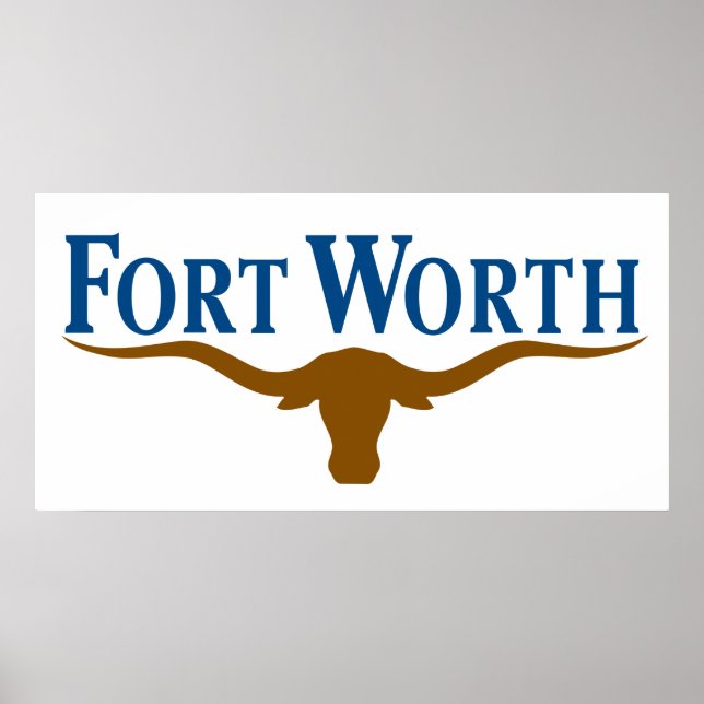 Poster City Flag of Fort Worth (Texas) (Frente)