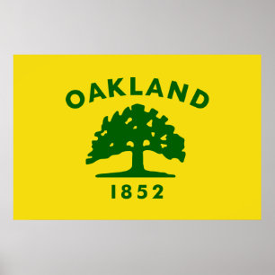 Poster City Flag of Oakland (Califórnia)