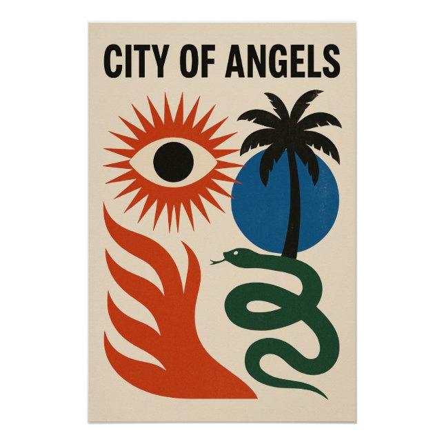 Póster City of Angels – Surréalisme Pop  (Frente)