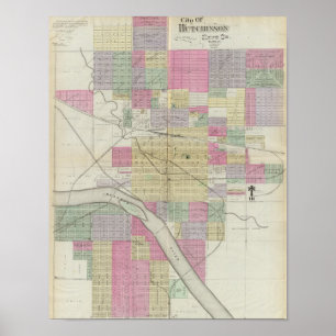 Póster City of Hutchinson, Reno County, Kansas