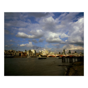 Póster City of London Na Década De 90