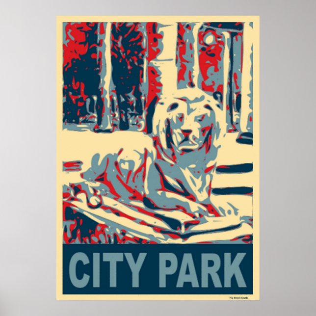 Poster City Park Lion (Frente)