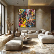 Ciudad vibrante: Arte urbano colorido