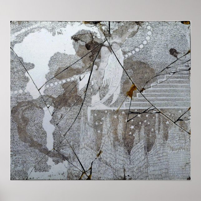 Poster Ciurlionis - A Oferta Vidro Matriz 1908 (Frente)