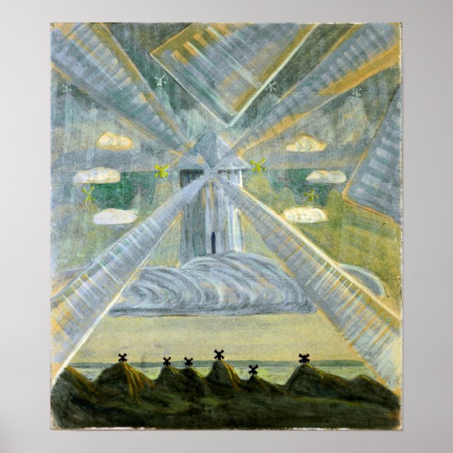 Poster Ciurlionis - Andante Sonata II Druskininkai 1907 (Frente)