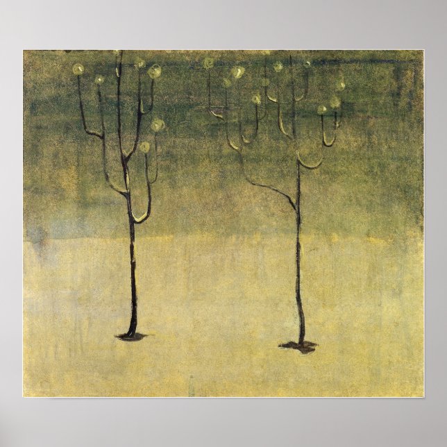 Poster Ciurlionis - Motif de inverno de 1907 (Frente)