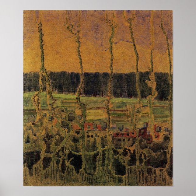 Poster Ciurlionis - Verão I 1907 (Frente)