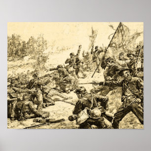 Póster Civil War Battle American History