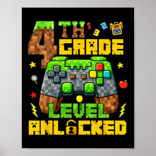 Poster Ck De Volta à Escola 4º Ano Gamer Primeiro Dia Qua