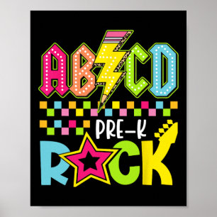 Poster Ck Divertido Para Volta às Aulas Raio Pré K Rock C