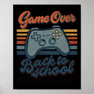 Poster Ck Gamer De Volta à Escola Crianças Professores Fi