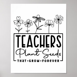 Poster Ck Para Escola Professores Plantam Sementes Que Cr