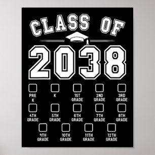 Poster Cl De 2038 Cresce Com A Verificação Pré-k Para 12