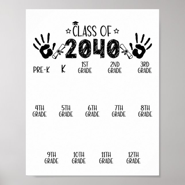 Poster Cl de 2040 Cresça Comigo Pré-k à 12ª Série Impress (Frente)