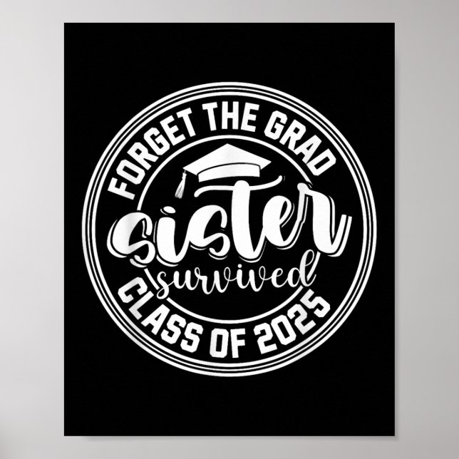 Poster Cl De Formando De 2025 Sobreviveu Ao Graduado De M (Frente)