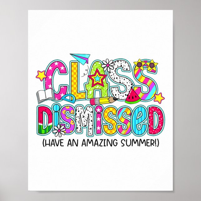 Poster Cl Despedida Tem Um Fim De Verão Incrível (Frente)