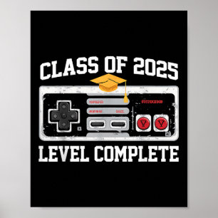 Poster Cl Do Gradu De Mais velho De Jogador De Vídeo Comp