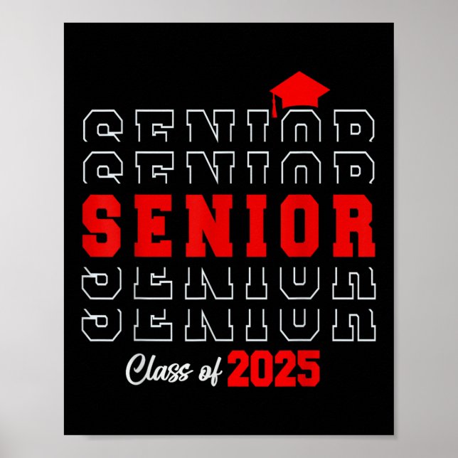 Poster Cl Of 2025 Parabéns Formando Parabéns 2025 Seni (Frente)
