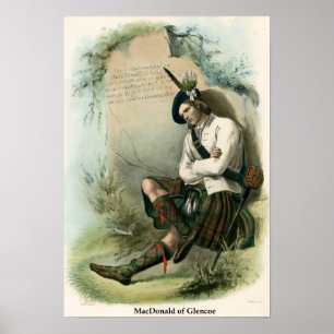 Poster Clã MacDonald de Glencoe