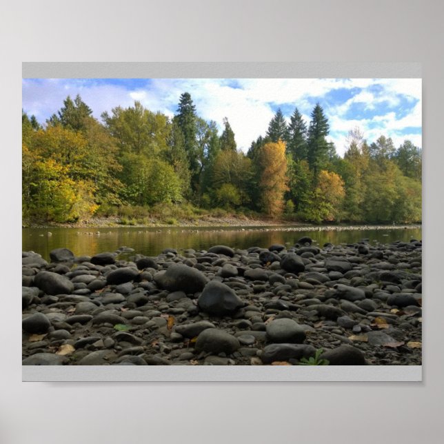Poster Clackamas River, Oregon (Frente)