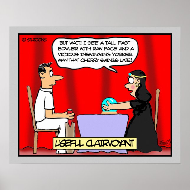 Póster Clairvoyant Para Cricketers (Frente)