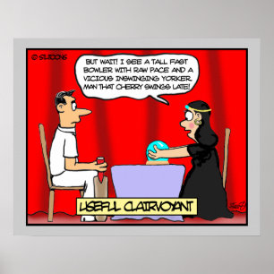 Póster Clairvoyant para jogadores de cricket