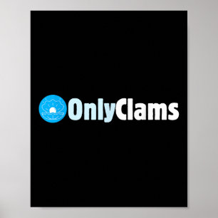 Poster Clam Collector Beach Pun Humor _ Ventilador do Mar