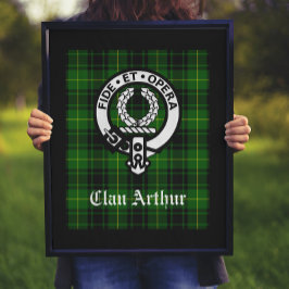 Poster Clan Arthur Crest Crachá & Tartan
