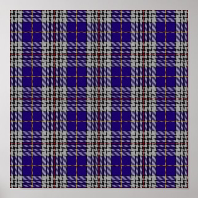 Poster Clan Hannah Tartan - Download digital (Frente)
