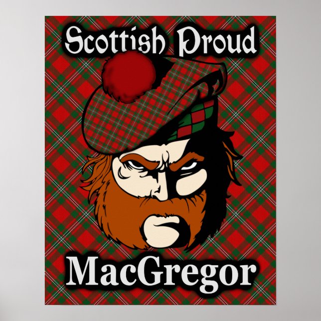 Póster Clan MacGregor Scottish Tartan (Frente)