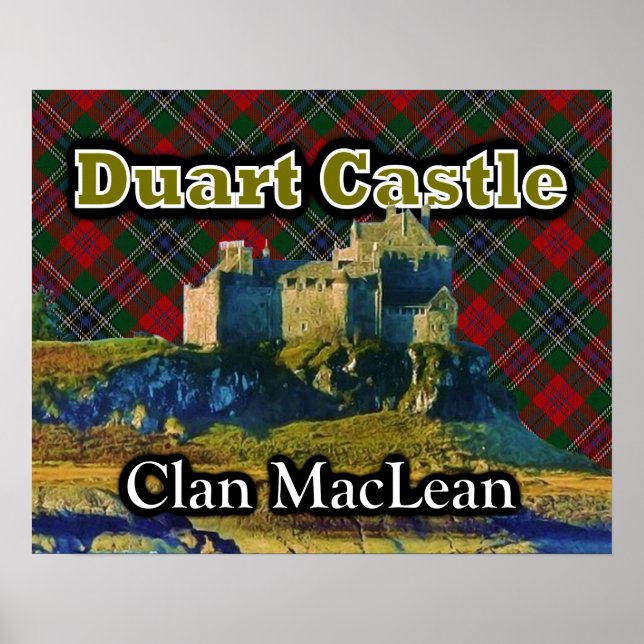 Póster Clan MacLean Duart Castle Tartan Sky (Frente)