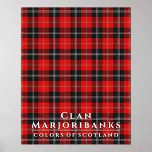 Poster Clan Marjoribanks Colors da Scotland 2 Tartan
