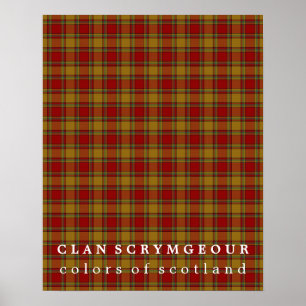 Poster Clan Scrymgeour Colors da Scotland Tartan