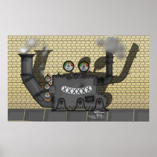 Póster Clank a Máquina