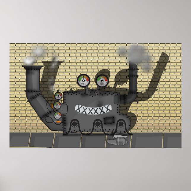 Póster Clank a Máquina (Frente)