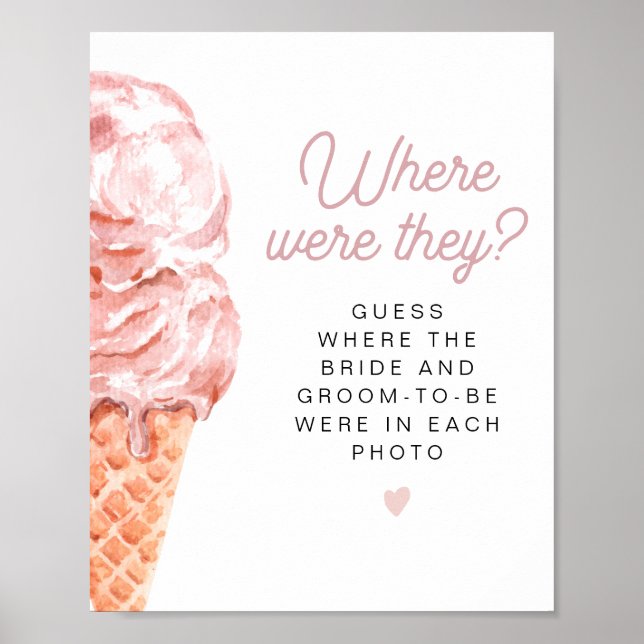 Poster CLARA Brinde de Chá de Noiva Scooped Up Onde Eles  (Frente)