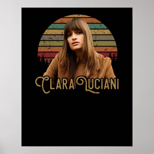 Poster Clara Luciani Vintage Retro (Frente)