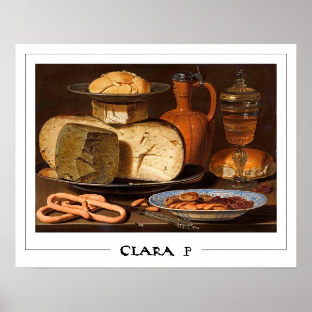 Poster Clara Peeters Cartaz de Arte Zedign #1 (Frente)