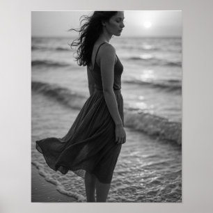 Poster “Clareza Costeira — Arte do Calendário de Viagens 