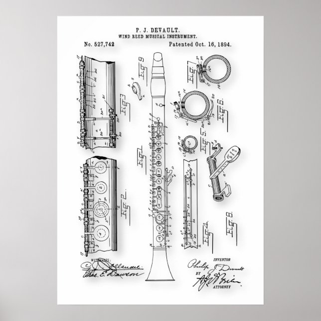 Poster Clarinet Patent (Frente)